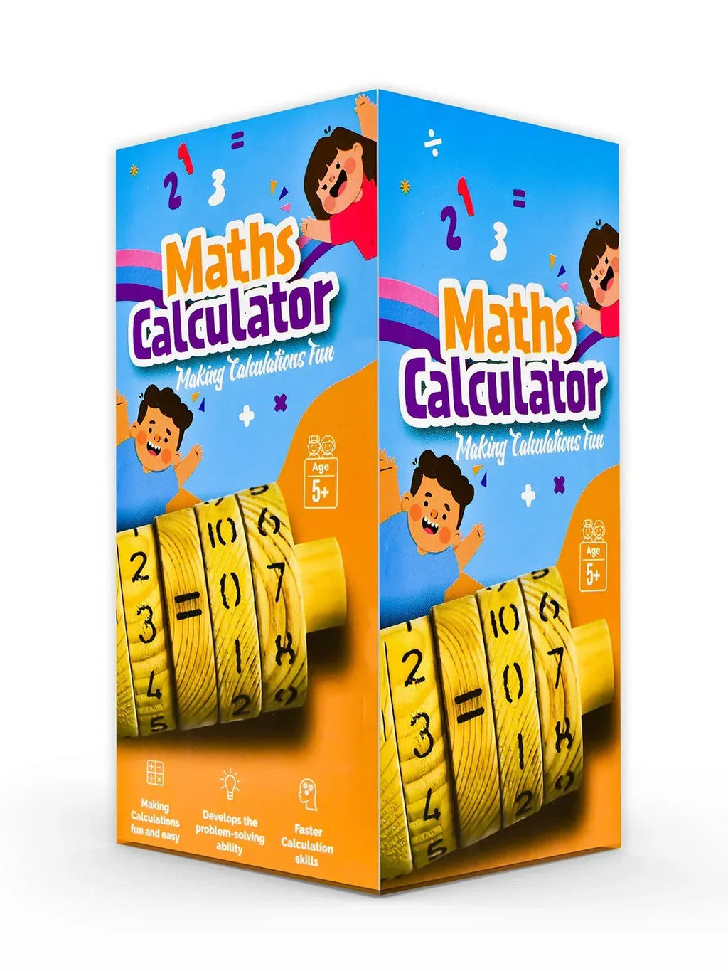 iLearnNGrow Maths Calculator – Interactive Wooden Learning Calculator for Kids