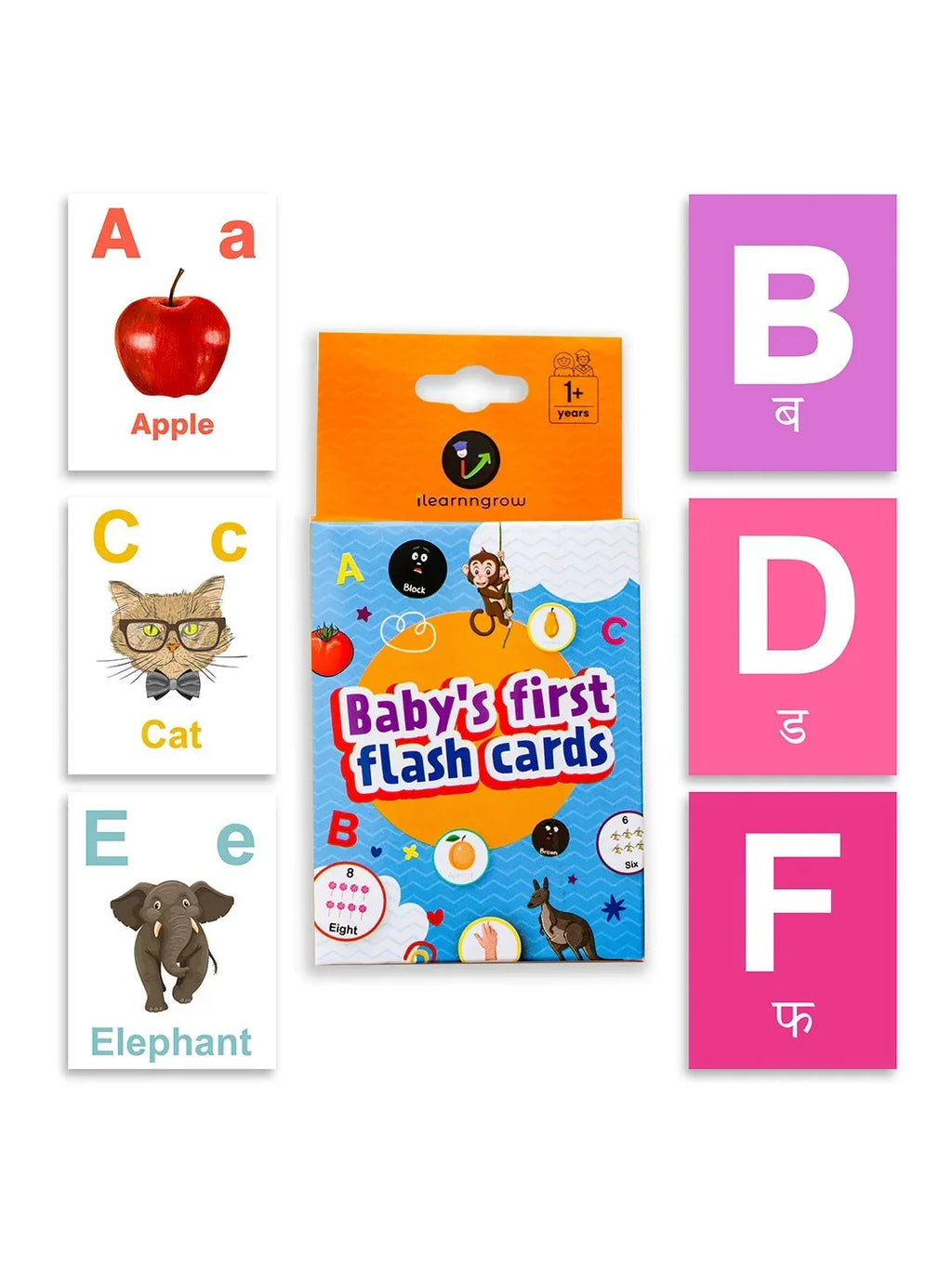 iLearnNGrow Baby’s First Alphabets Flash Cards – Alphabet Learning Cards