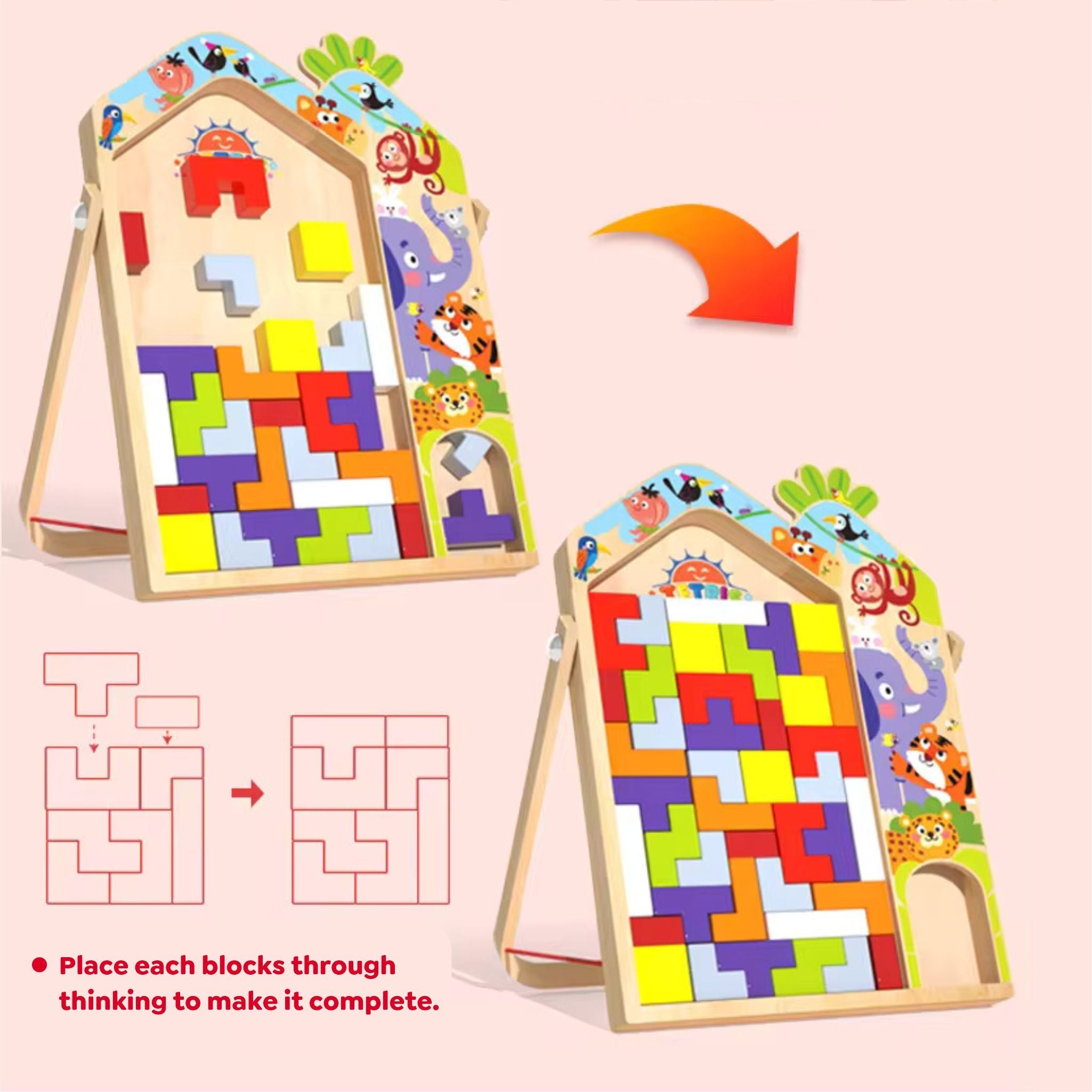 Engaging Wooden Puzzle Game for Kids