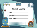 School Notebook Labels - Shunting Engine