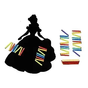 iLearnNGrow Princess Black Board – Cute Kids Chalkboard for Drawing & Learning