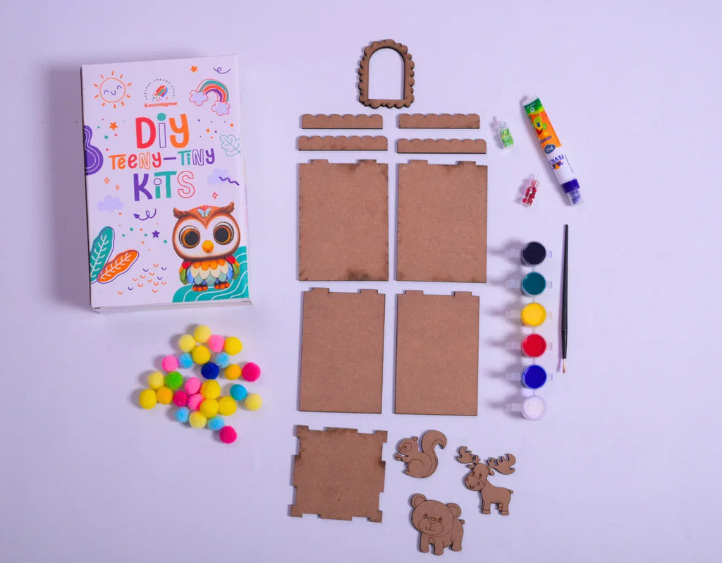 Teeny Tiny DIY Pen Stand Craft Kit – Desk Organizer Craft Set for Kids | ilearnngrow