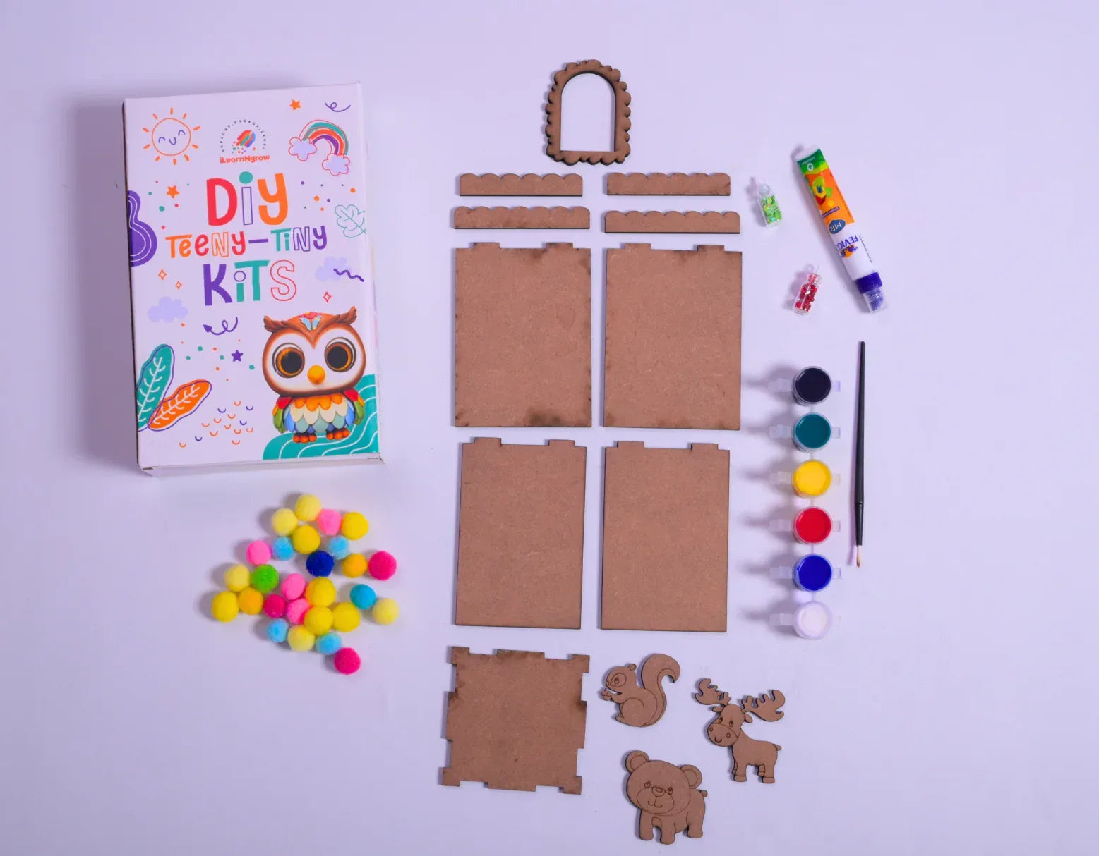 Teeny Tiny DIY Pen Stand Craft Kit – Desk Organizer Craft Set for Kids | ilearnngrow