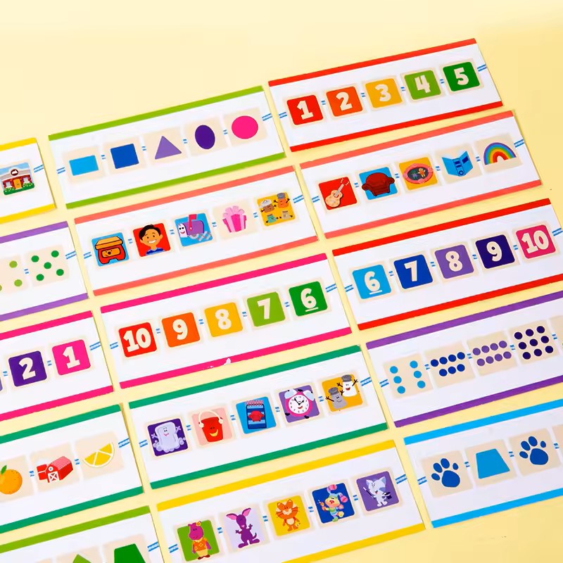 Number Lacing Set Kids Montessori Puzzle