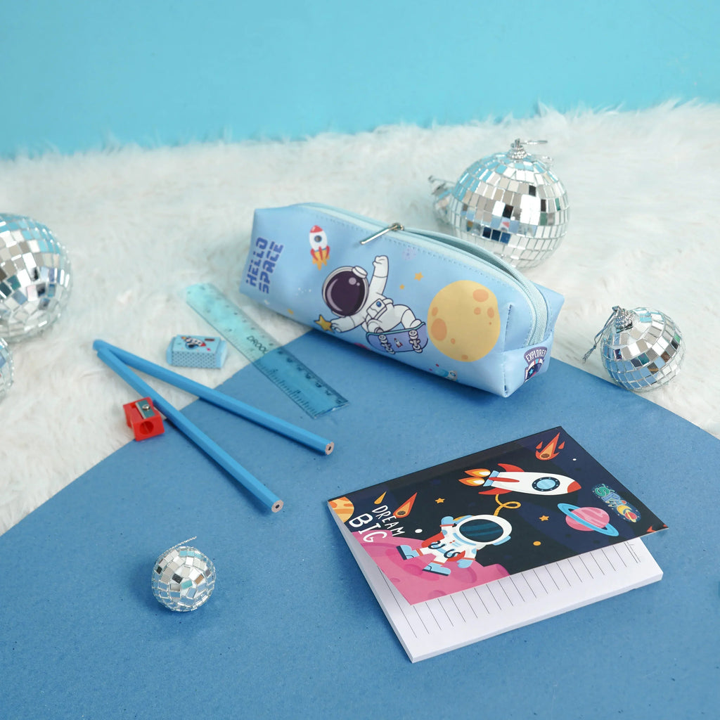 iLearnNGrow 11-in-1 Space Theme Stationery Set for Kids – School & Art Supplies Kit