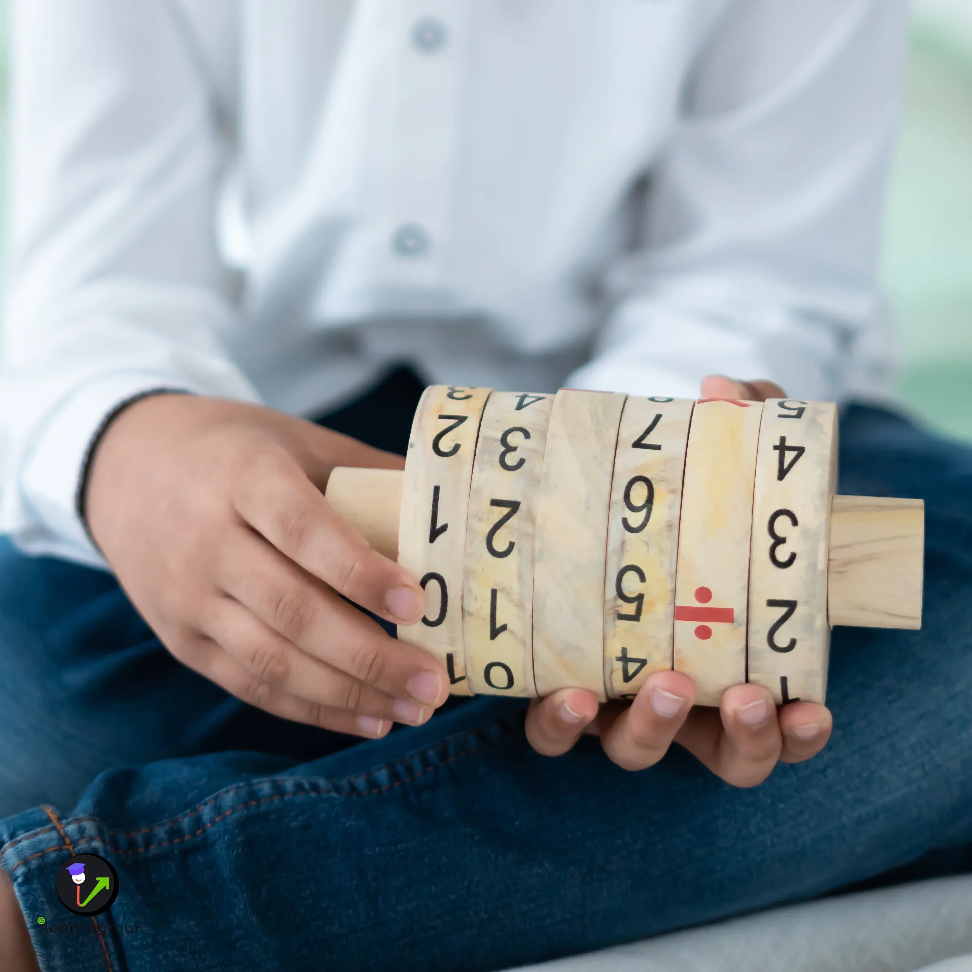 iLearnNGrow Maths Calculator – Interactive Wooden Learning Calculator for Kids