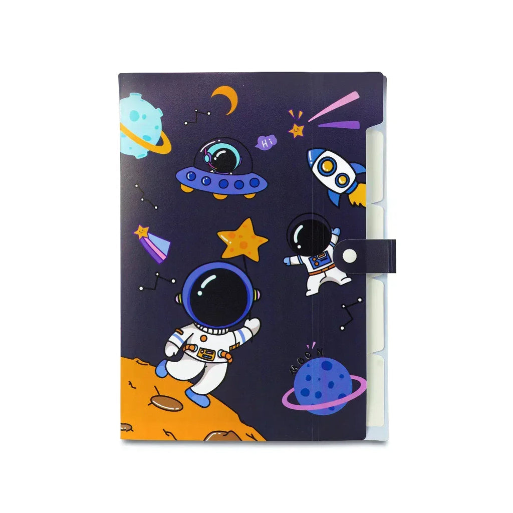 iLearnNGrow Space Theme Folder – Kids Stationery Organizer