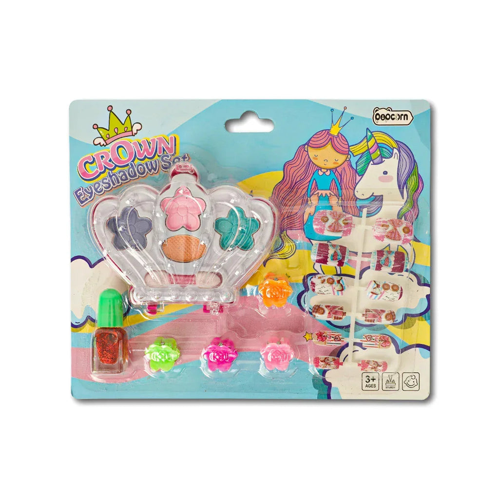 iLearnNGrow Crown Eyeshadow & Nail Art Kit – Nail Art Kit Full Set for Kids & Girls