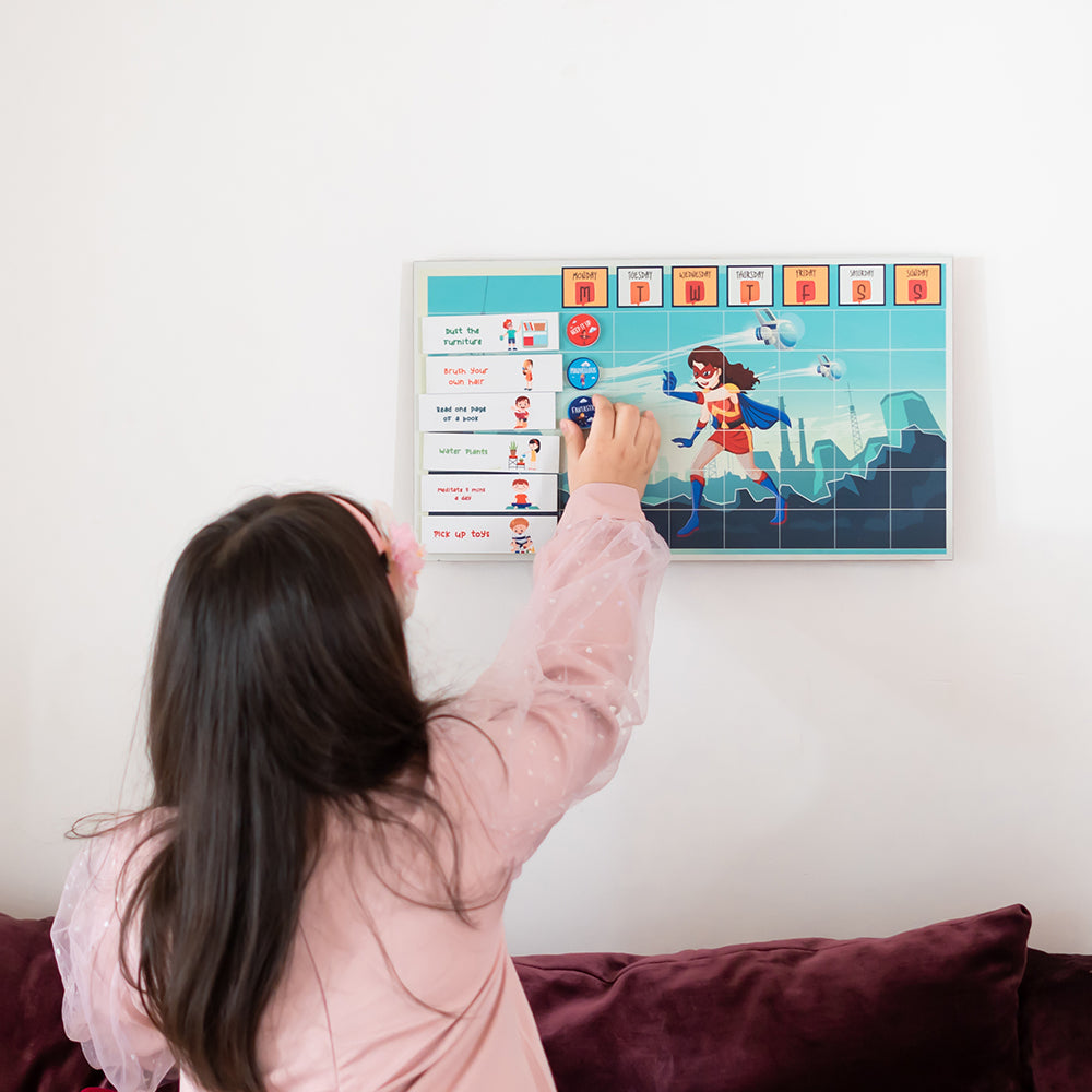 Magnetic Reward Chart Super Man (4-12 years)