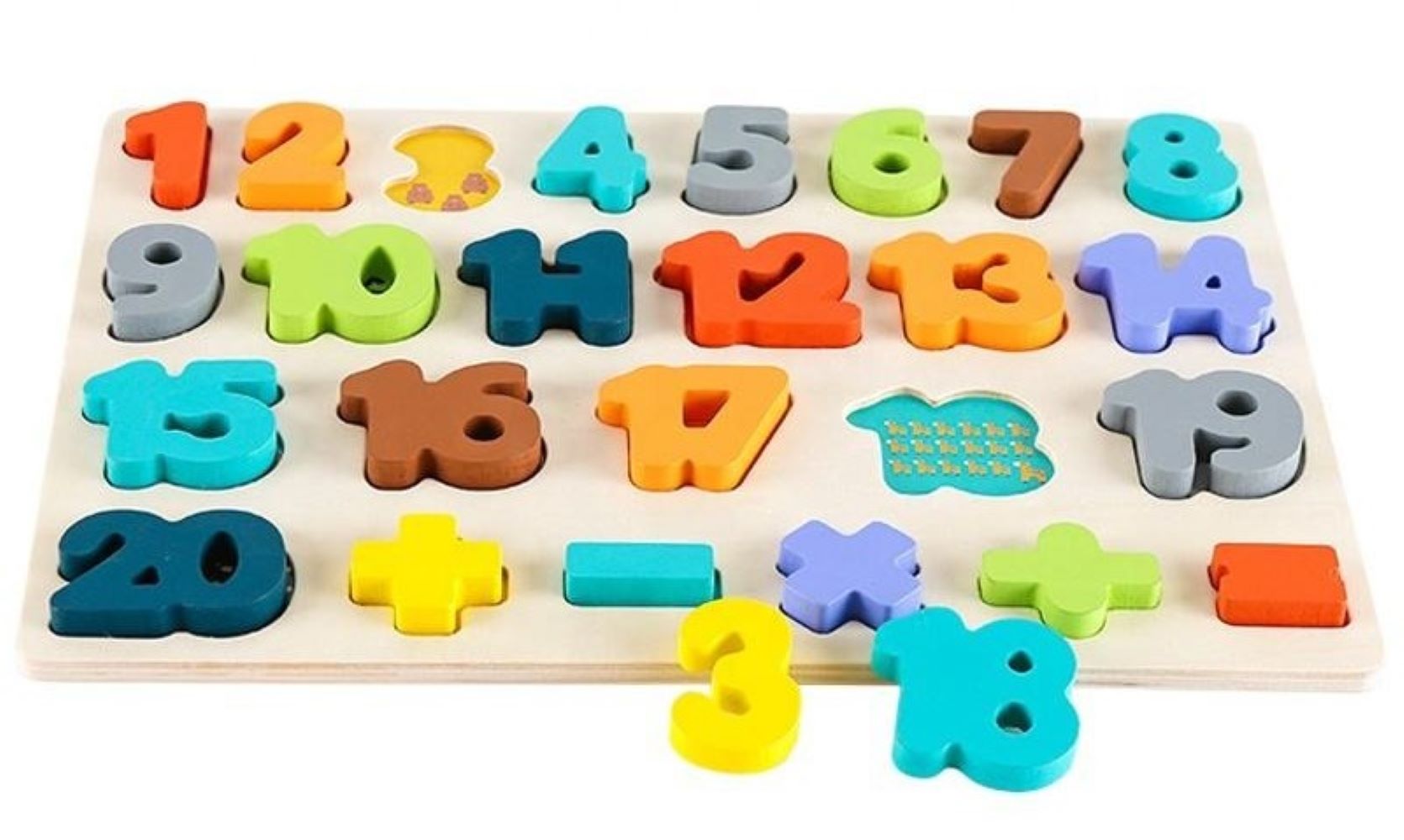 Wooden Learning Educational Number Board