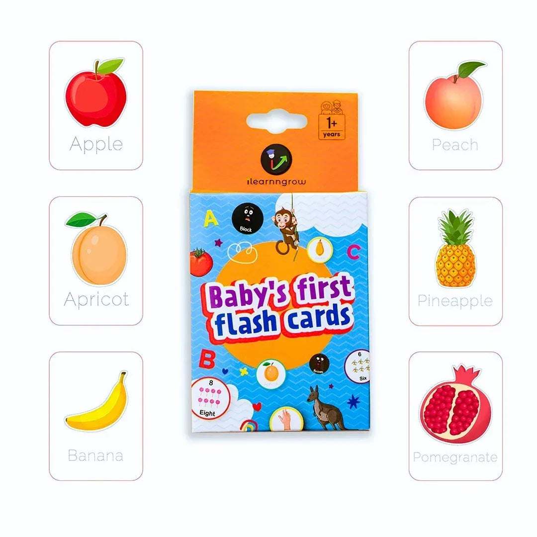 7-in-1 Toddler Flash Cards Combo | Alphabets, Numbers, Colors, Shapes | Age 1+