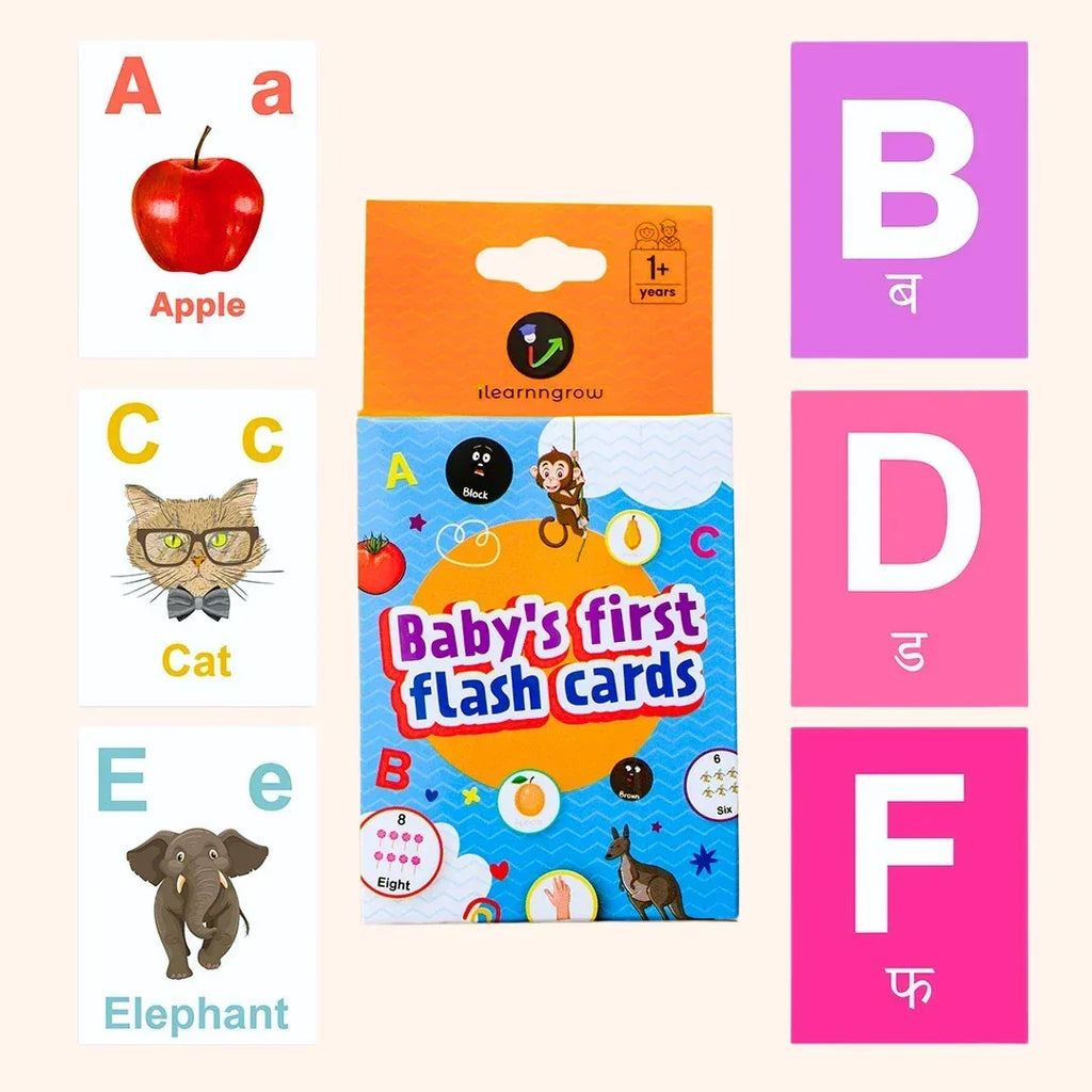 7-in-1 Toddler Flash Cards Combo | Alphabets, Numbers, Colors, Shapes | Age 1+