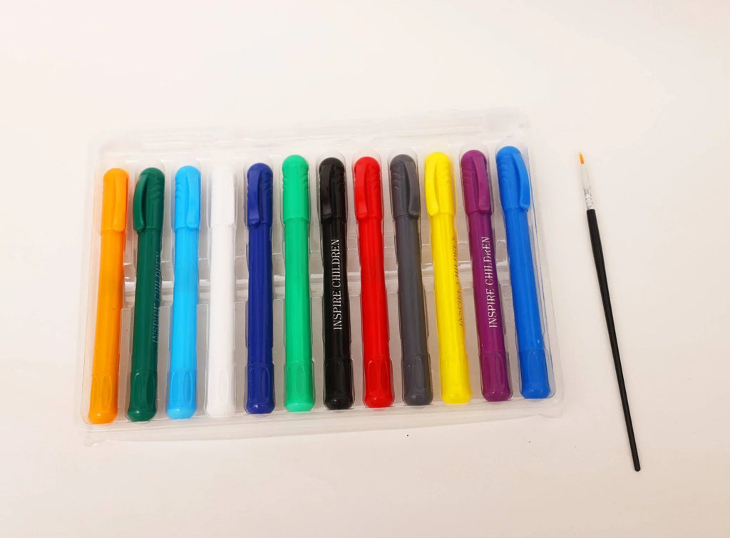iLearnNGrow Silky Crayon Pens – 12‑Color Twistable Art Set for Kids