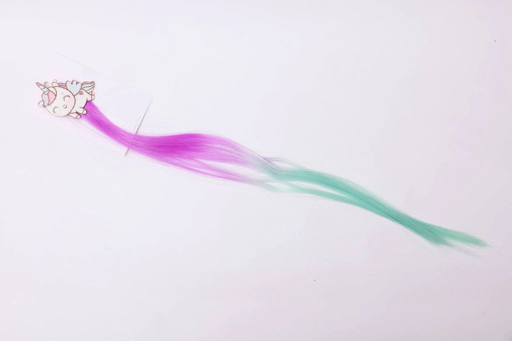 iLearnNGrow Mini Unicorn Hair Extension – Colorful Clip‑On Hair Accessory for Kids