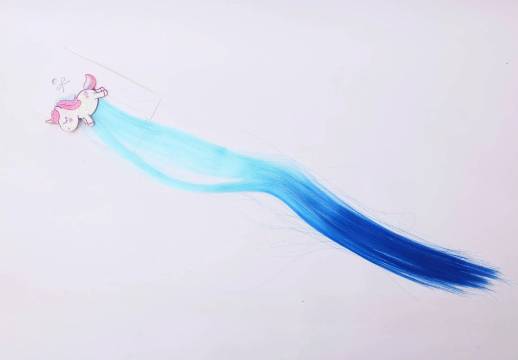 iLearnNGrow Running Unicorn Hair Extension – Colorful Clip‑On Hair Accessory for Kids