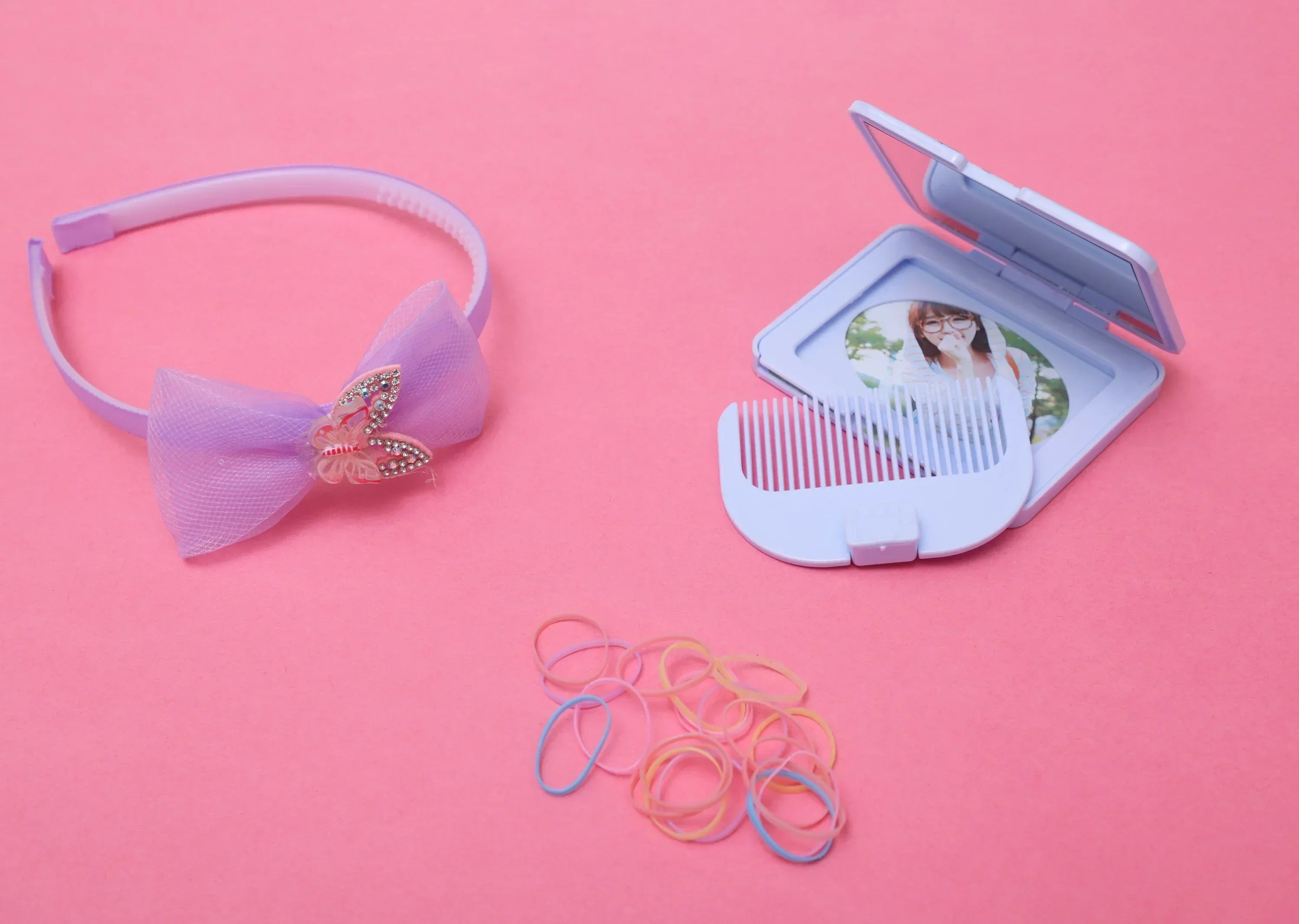 iLearnNGrow Bow Hair Accessories Set (Purple)