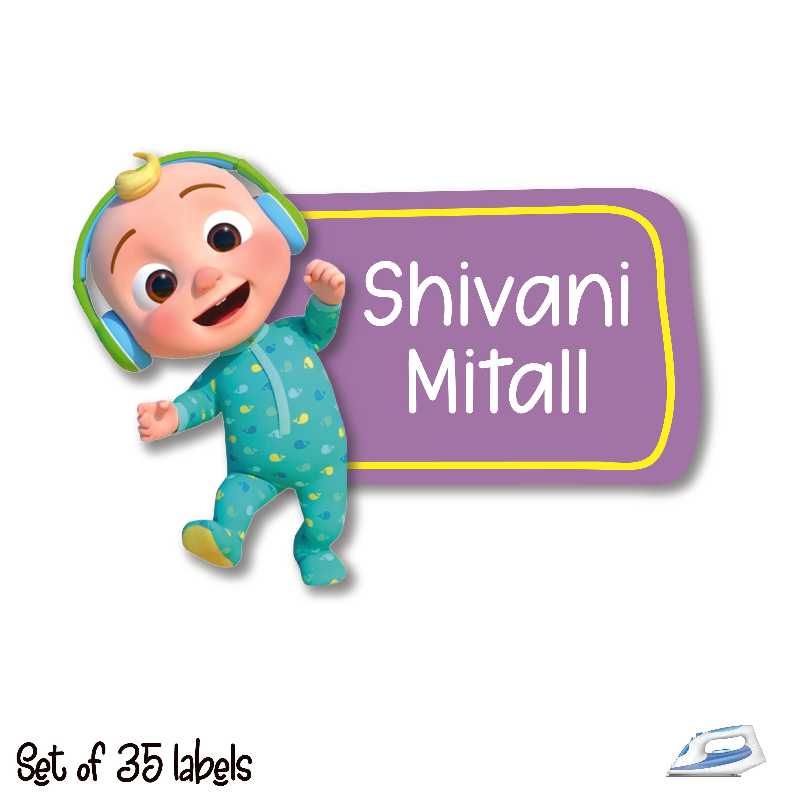 Personalized Iron On Labels (Shape)