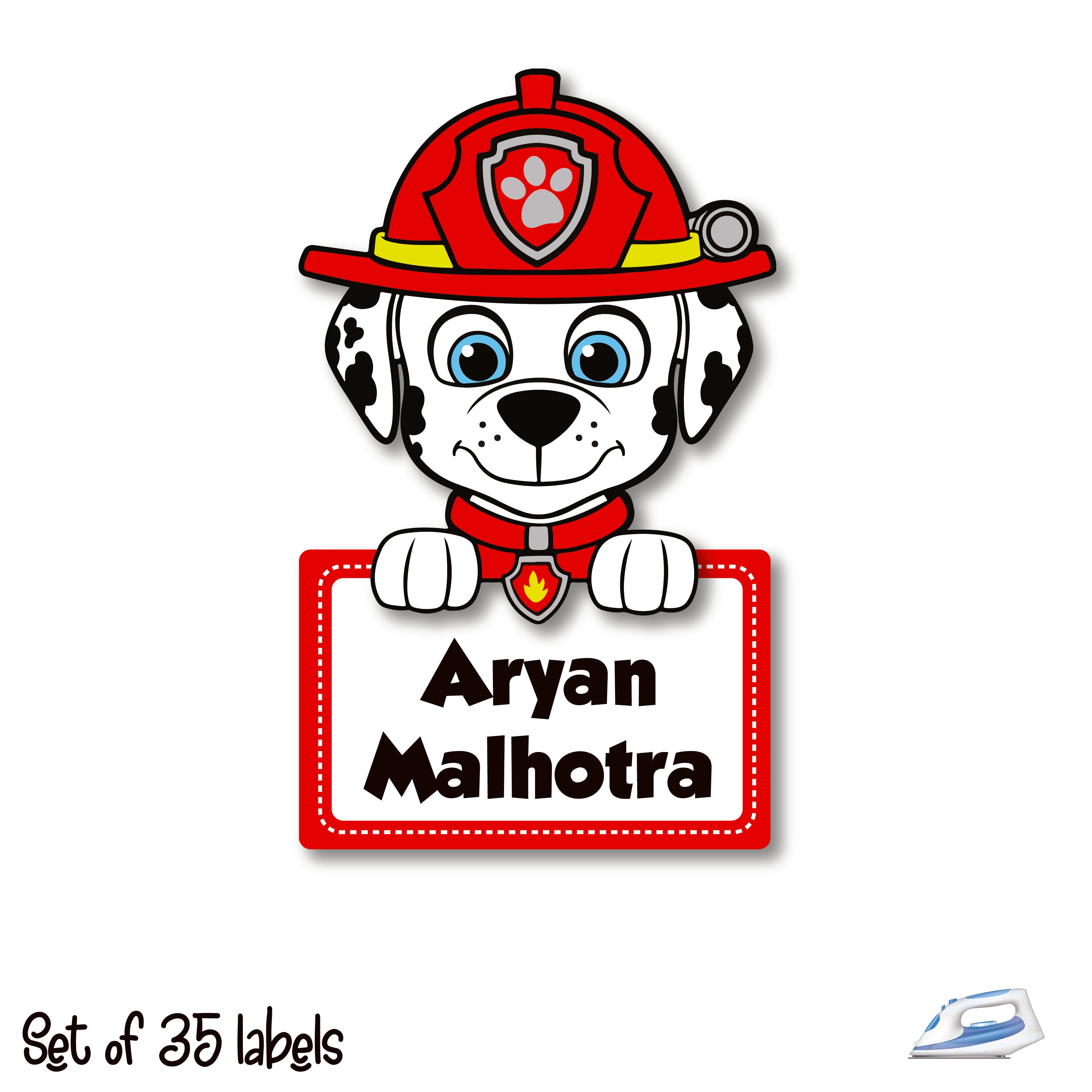 Personalized Iron On Labels (Shape)