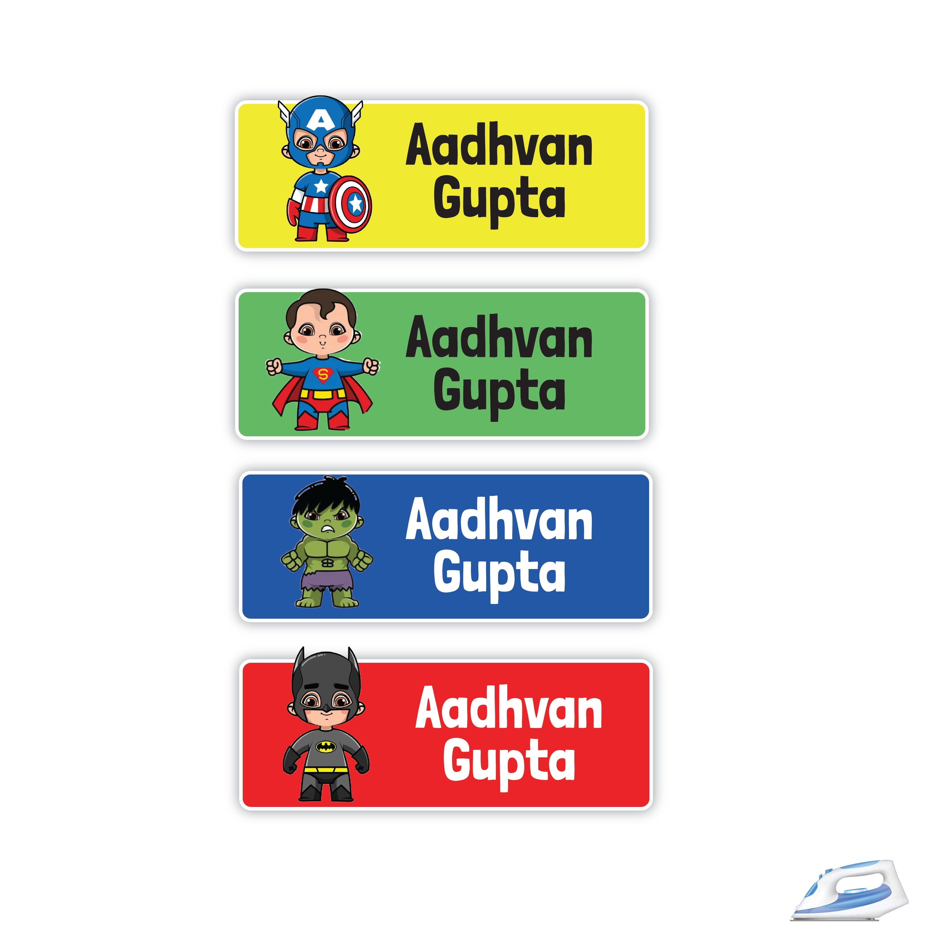 Personalized Iron On Labels (Rectangular)