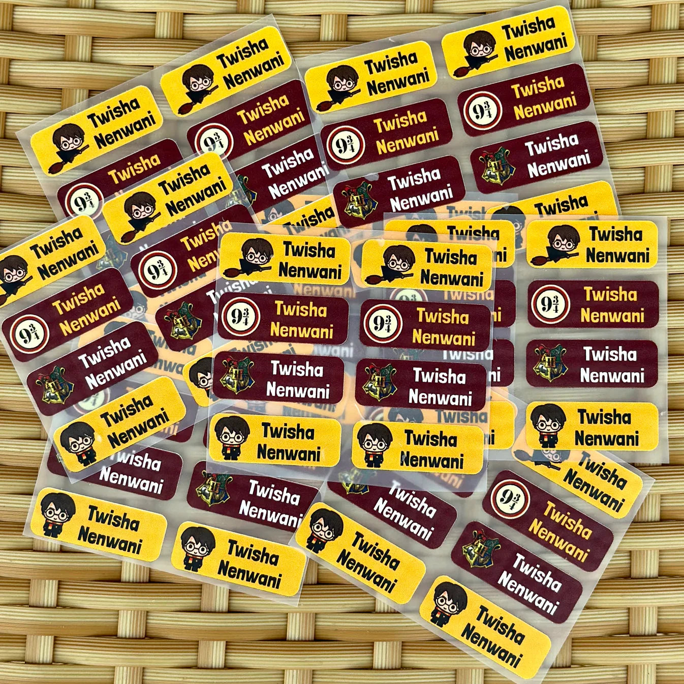 Personalized Iron On Labels (Rectangular)