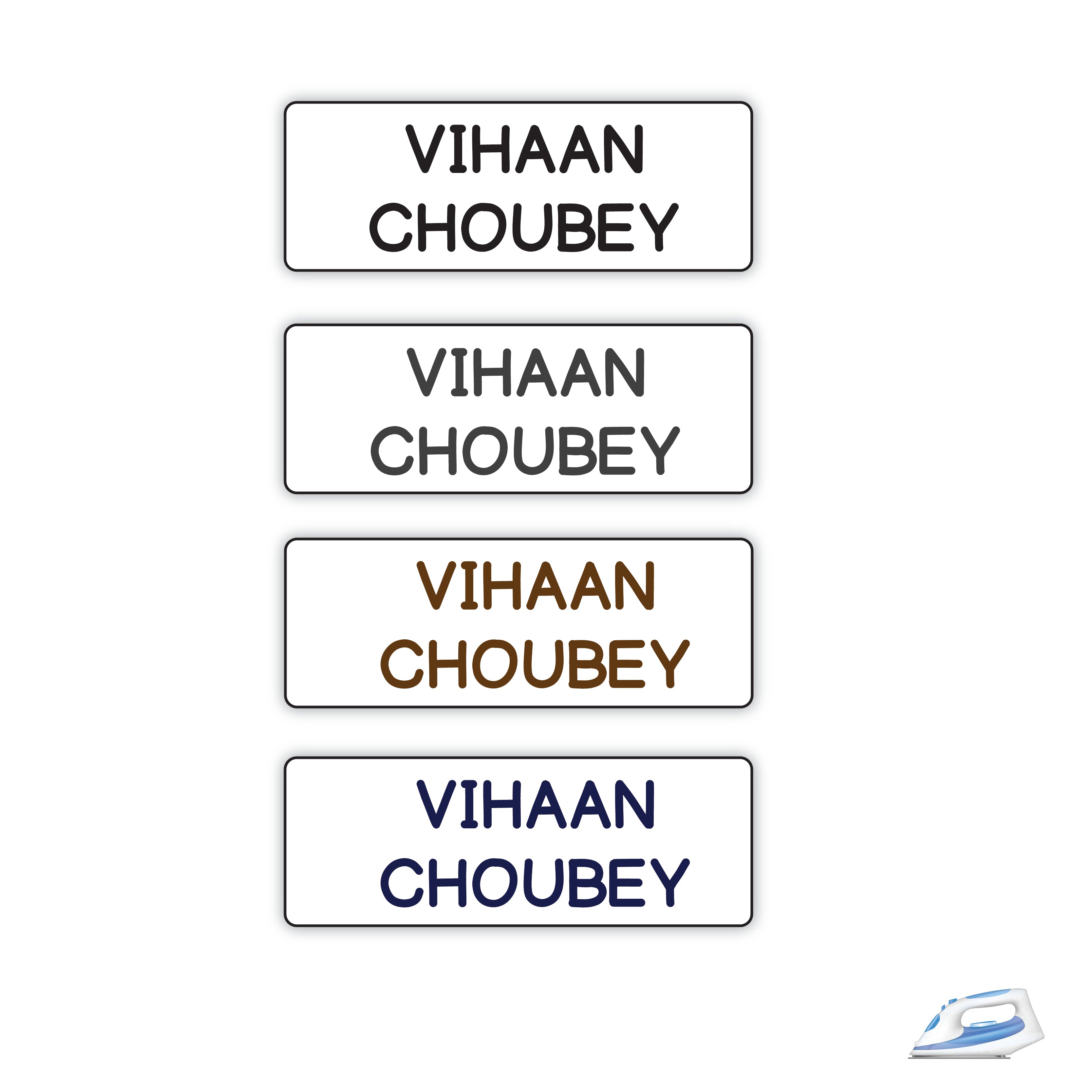 Personalized Iron On Labels (Rectangular)