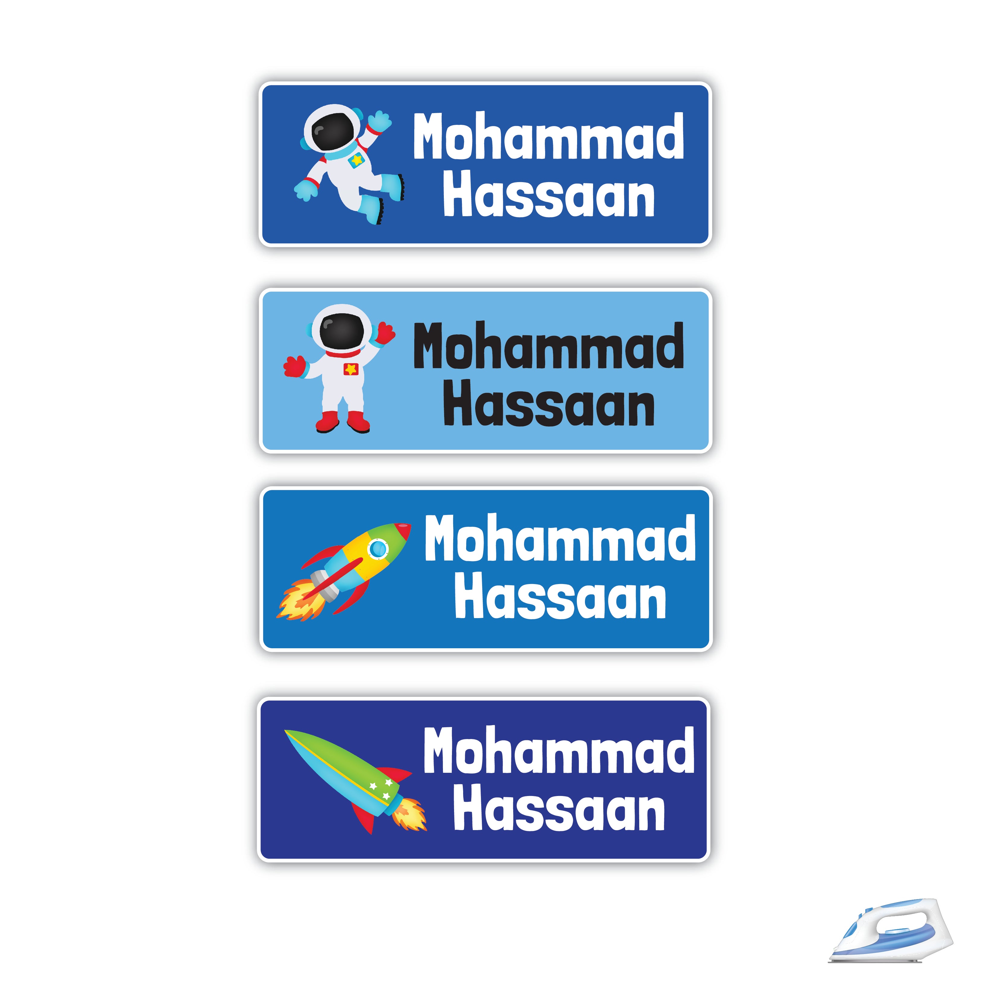 Personalized Iron On Labels (Rectangular)