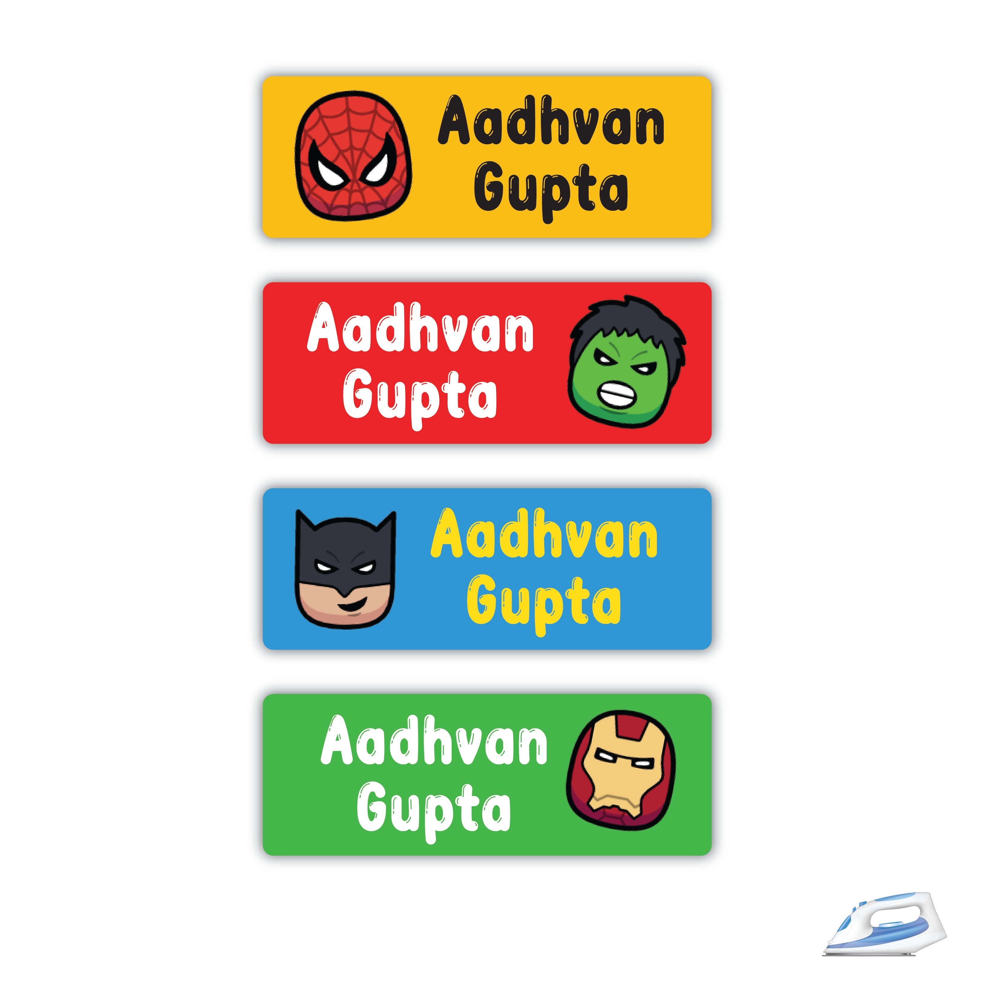 Personalized Iron On Labels (Rectangular)