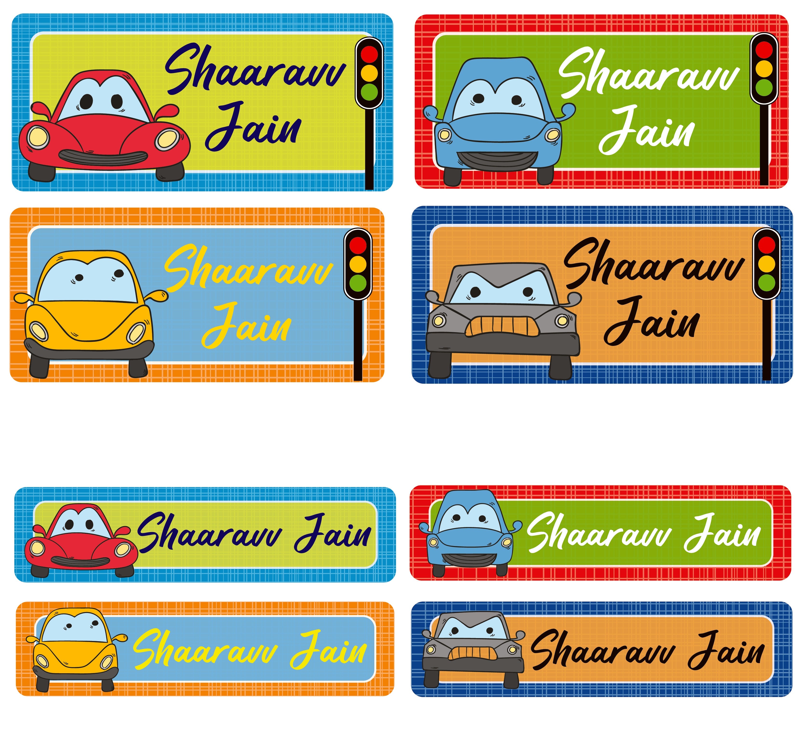 Personalized Rectangular Name Labels