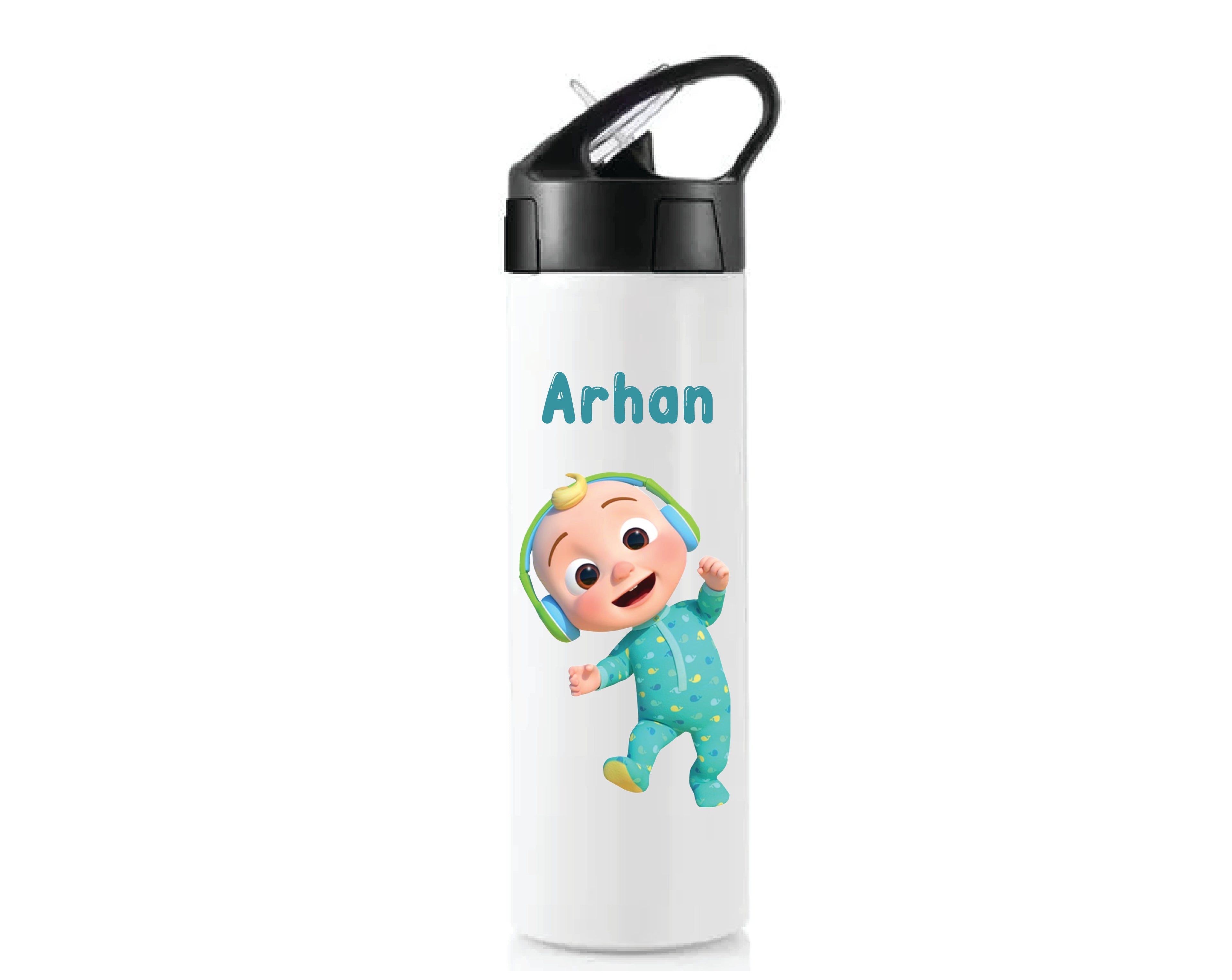 Personalised Sipper Bottle With Straw