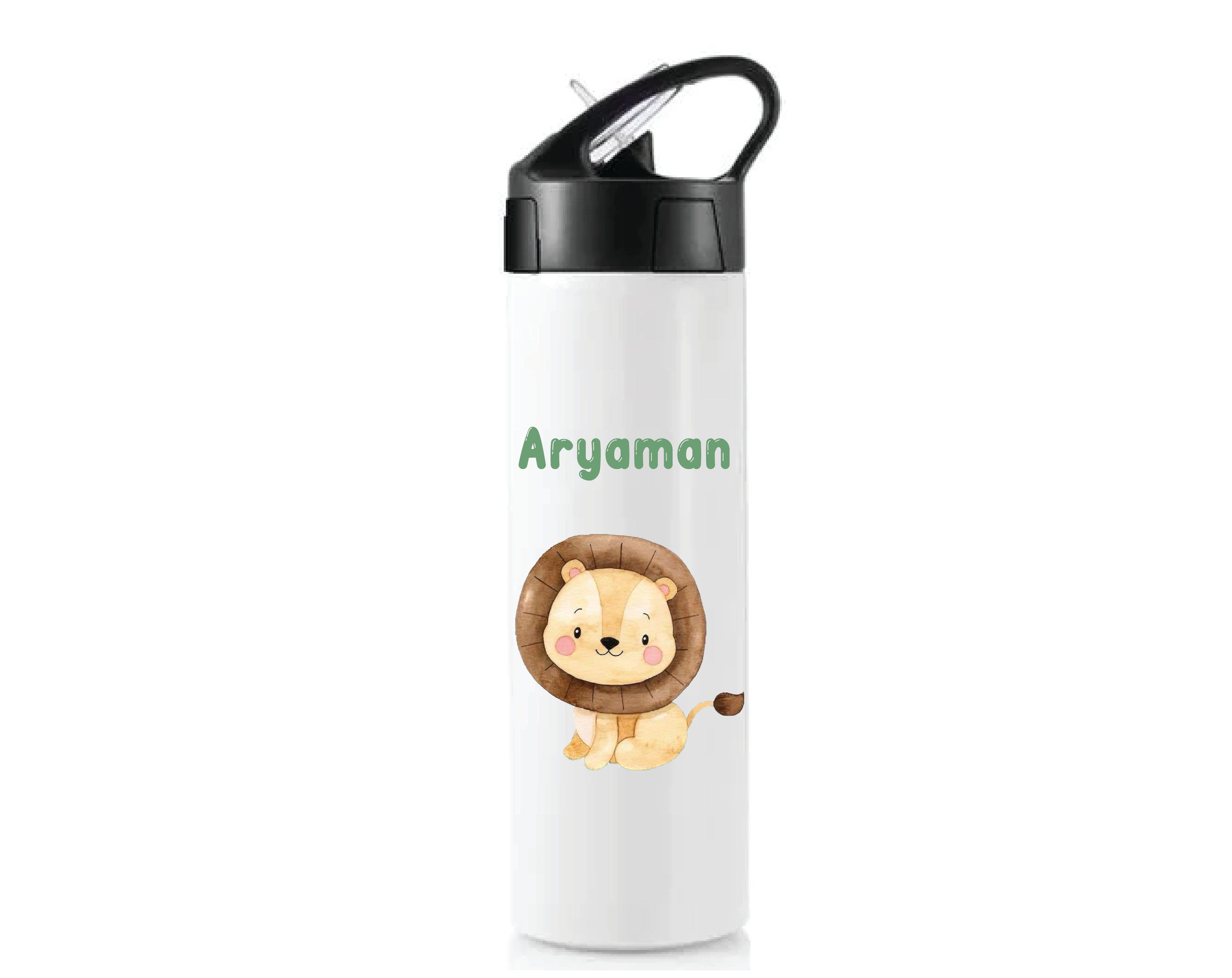 Personalised Sipper Bottle With Straw