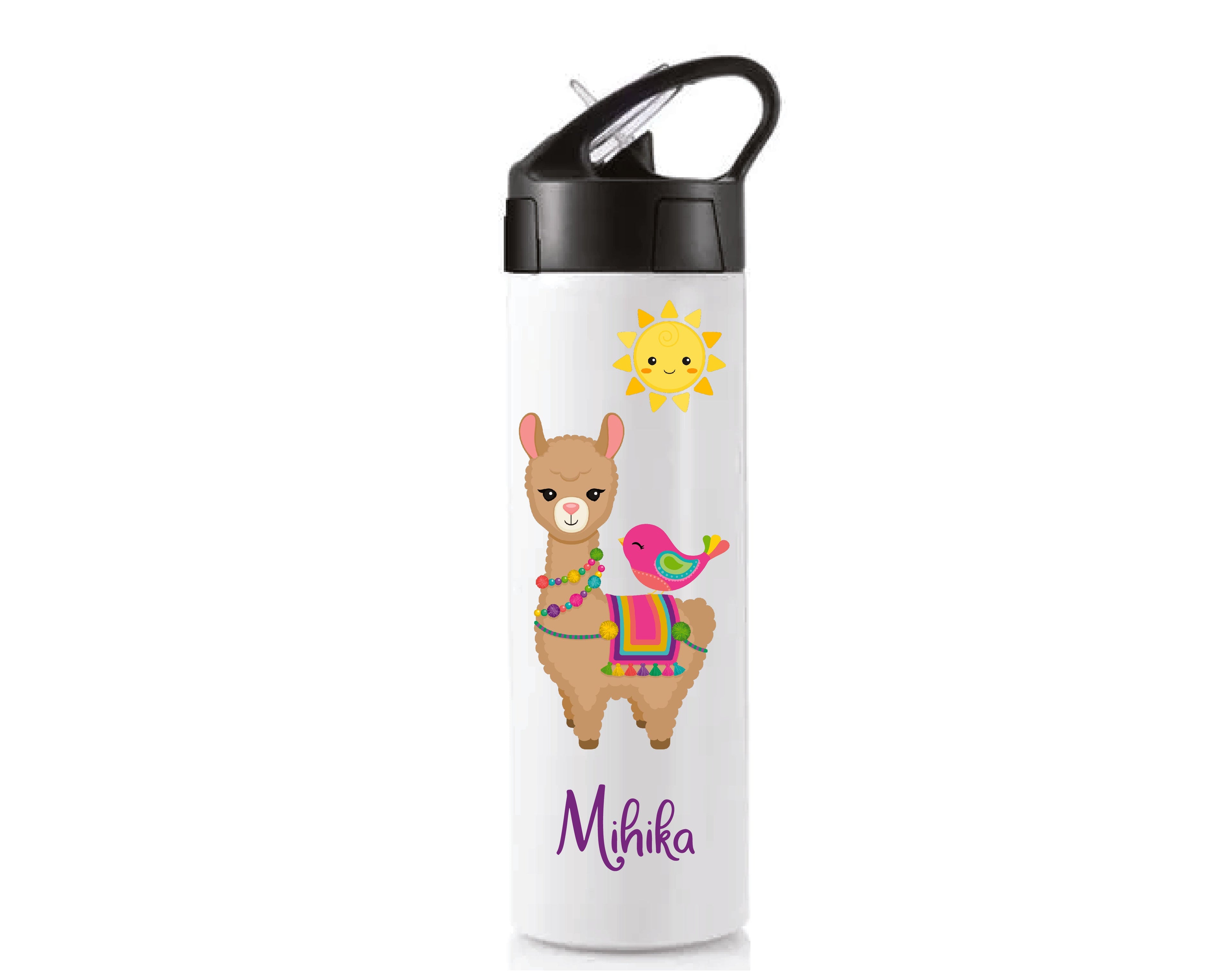 Personalised Sipper Bottle With Straw