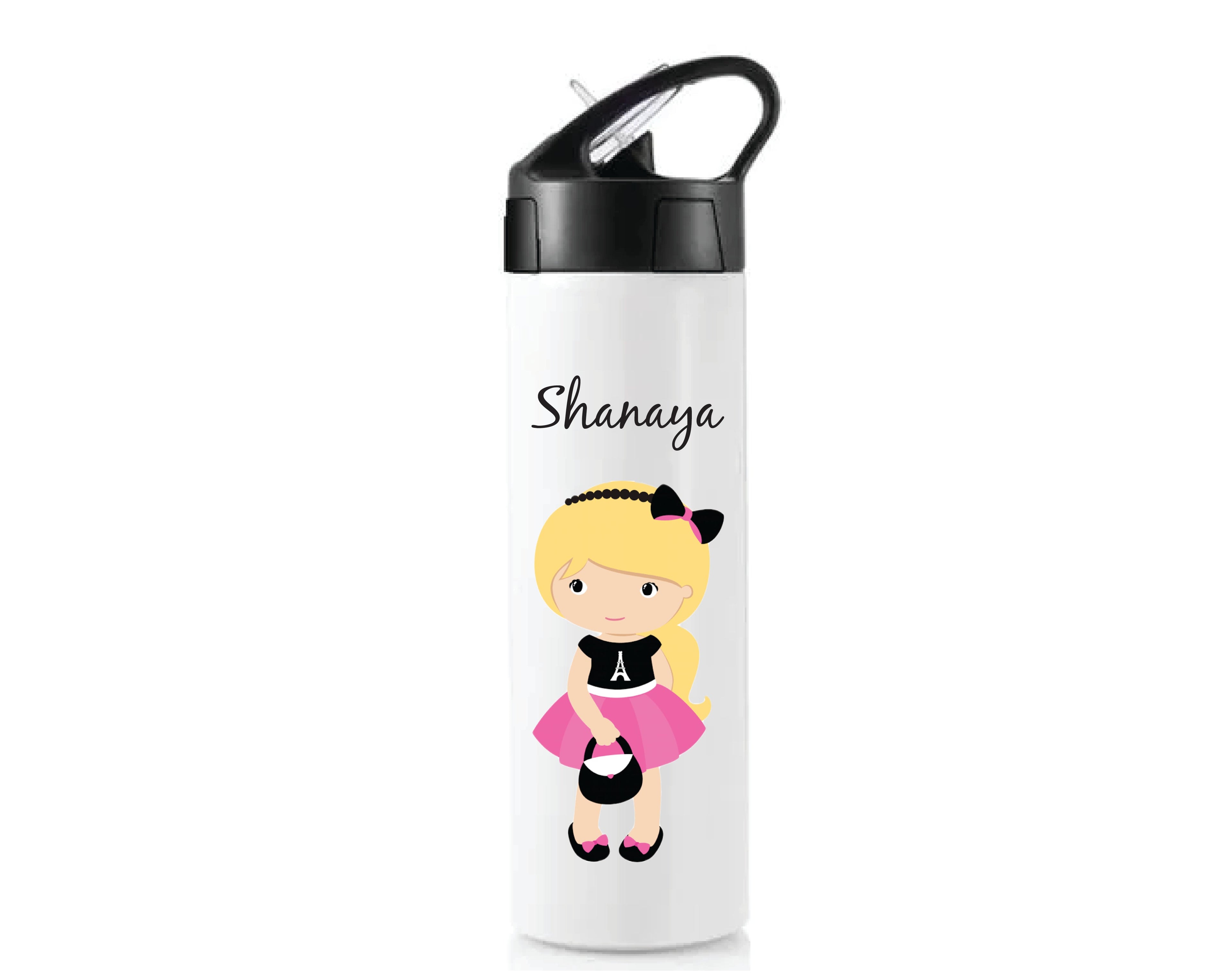 Personalised Sipper Bottle With Straw