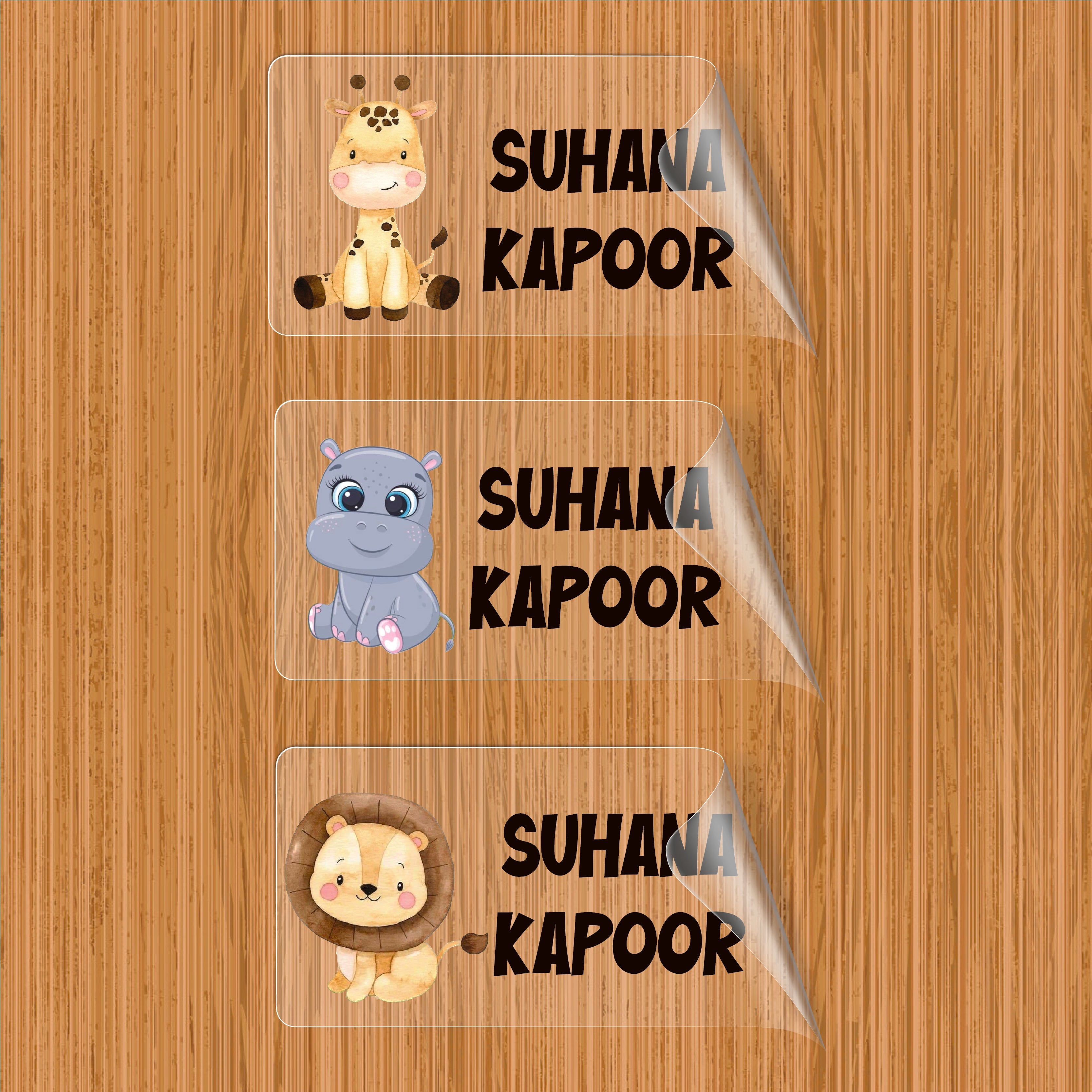 Personalized Transparent Labels