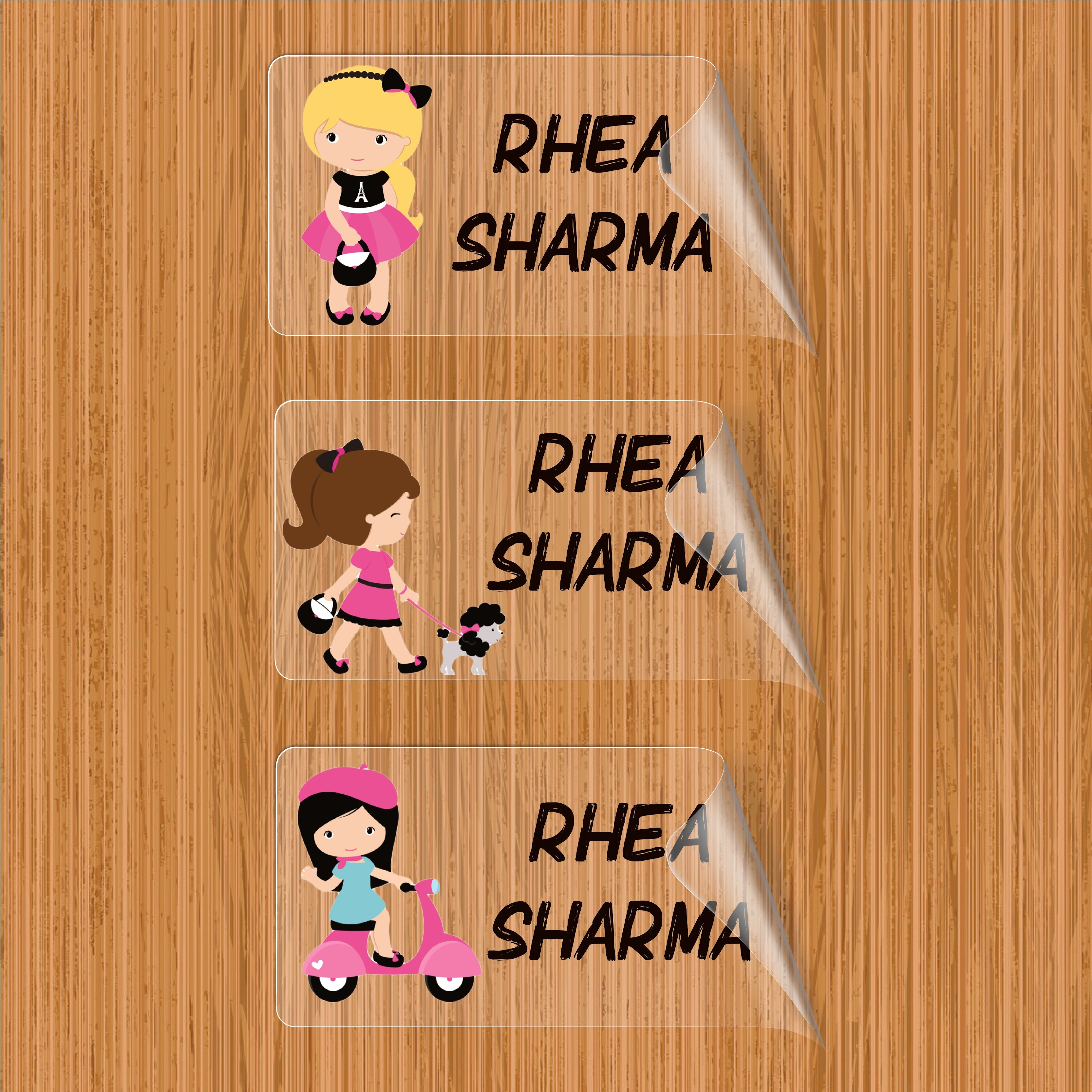 Personalized Transparent Labels
