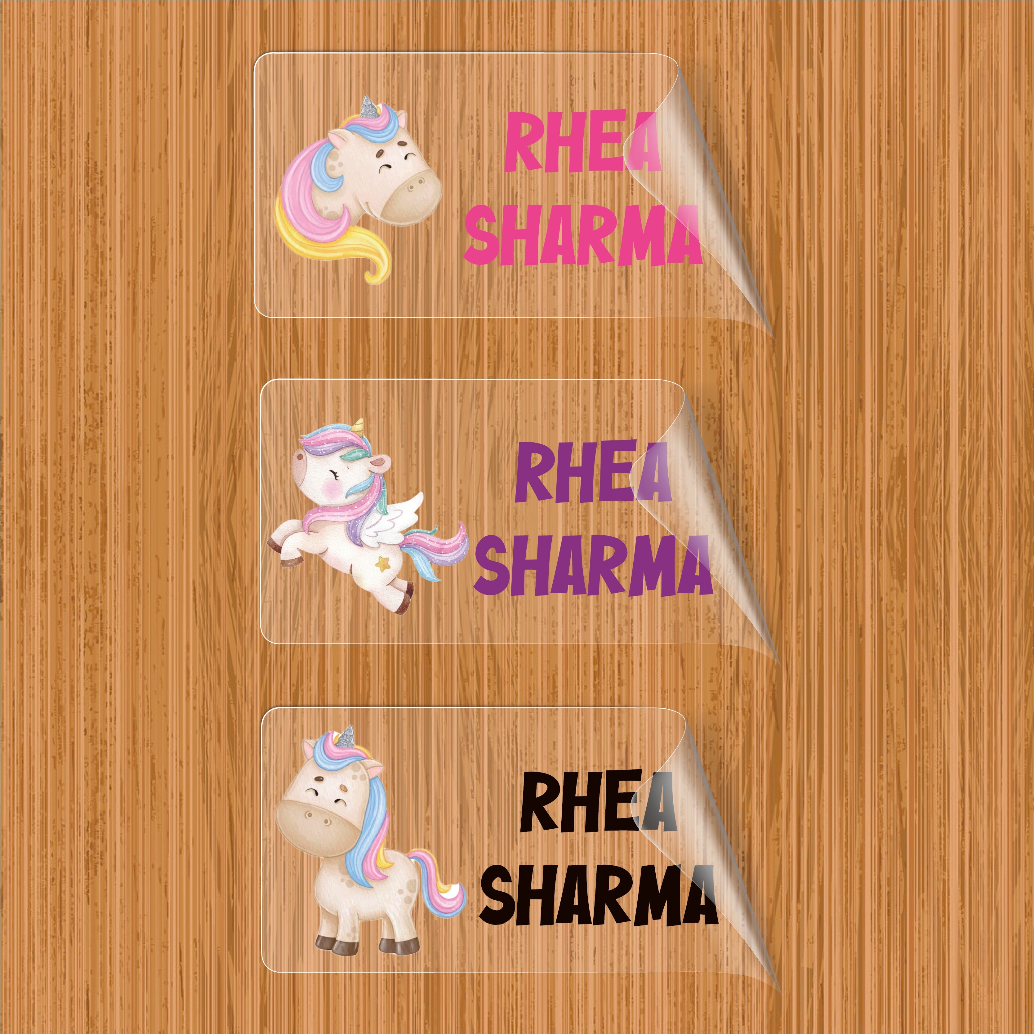 Personalized Transparent Labels