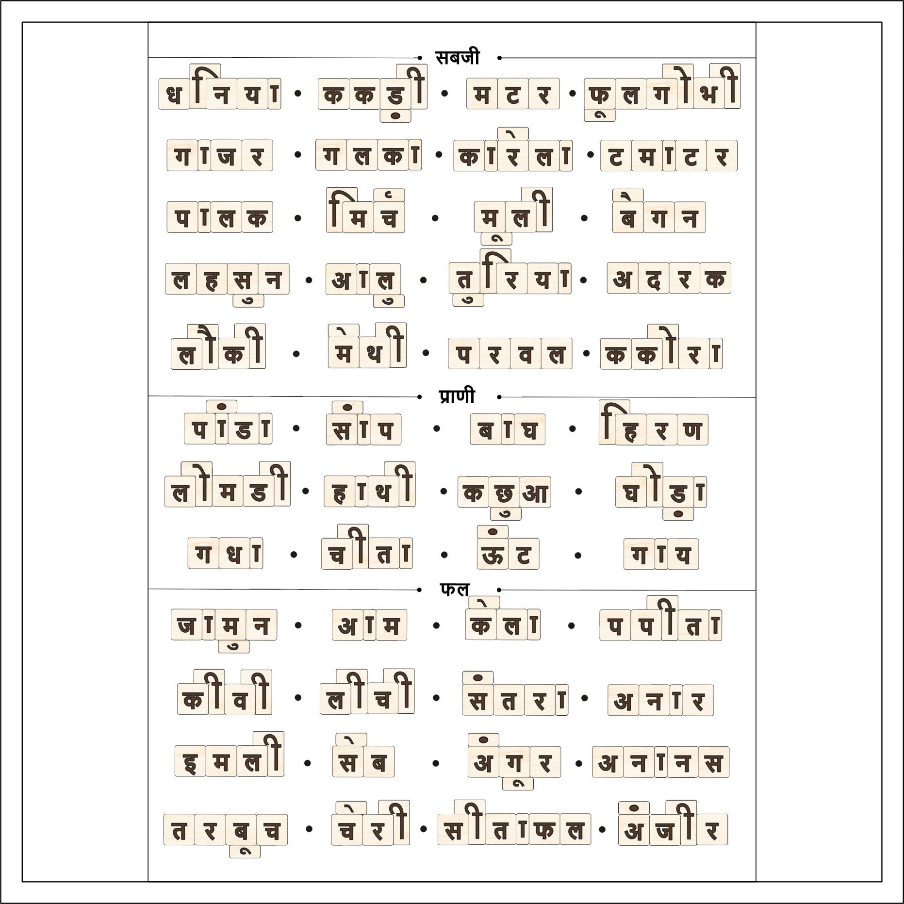 Hindi Shabd Rachna Learning Game