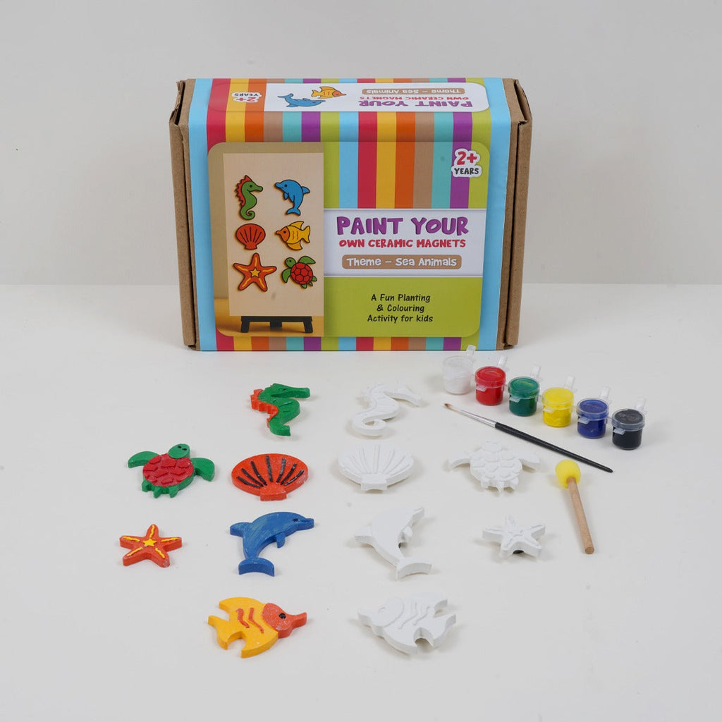 Paint your own Ceramic Magnets : Sea Animals