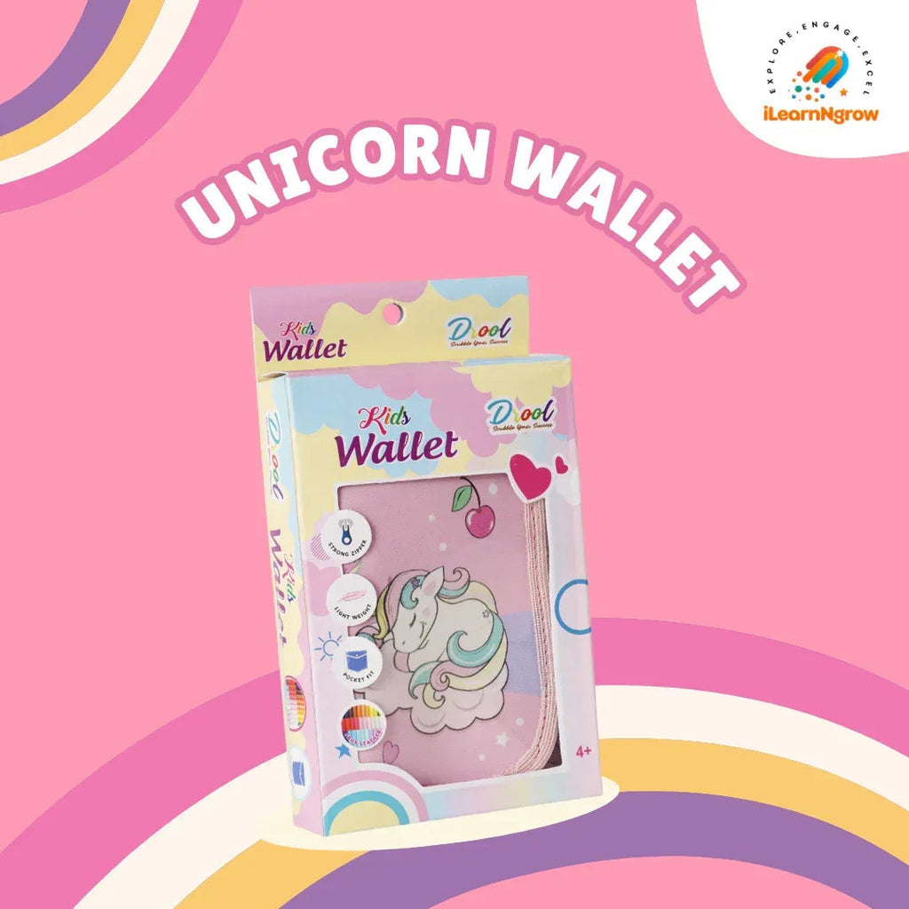 Unicorn Fun Bundle for Kids – Sipper Bottle, Eraser & Wallet | Magical Unicorn Gift Set